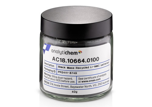 MRC pour masses noires (Batteries Li-NMC recyclées)